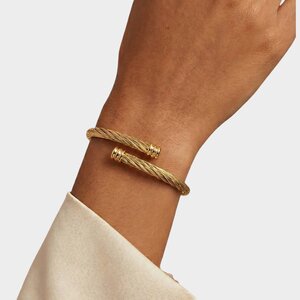Armband bangle draai goud
