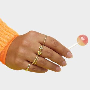 Ring twist goud 17
