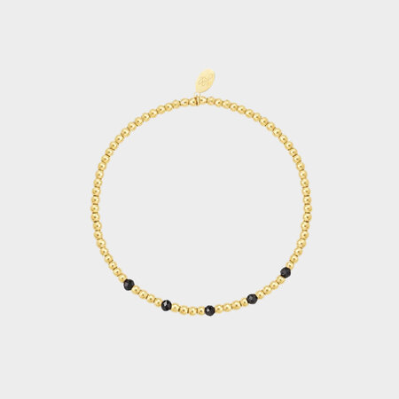 Armband staal solo zwart