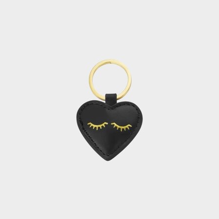 Sleutelhanger hart zwart