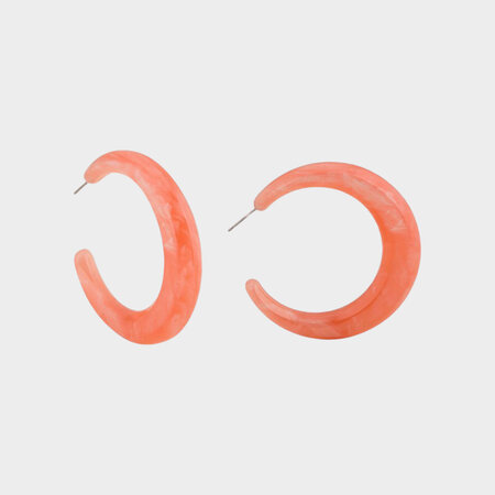 Oorbellen creool softorange