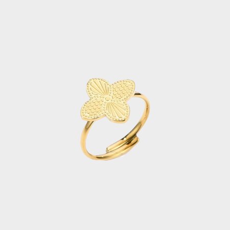 Ring klaver goud