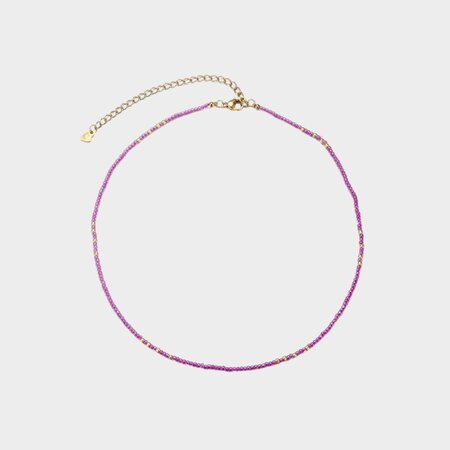 Ketting miyuki fuchsia
