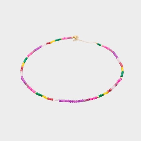 Ketting kraal groen multi