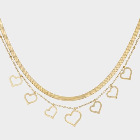 Ketting dubbel harten