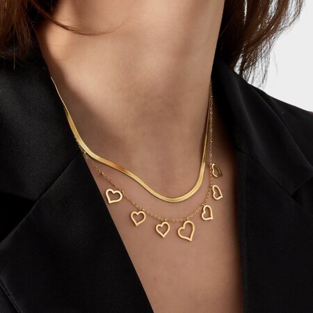 Ketting dubbel harten