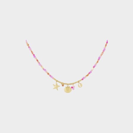 Ketting fuchsia strand