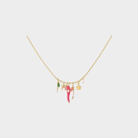 Ketting peper fuchsia