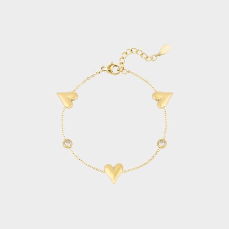 Armband hart wit