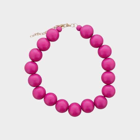 Ketting bol xl fuchsia