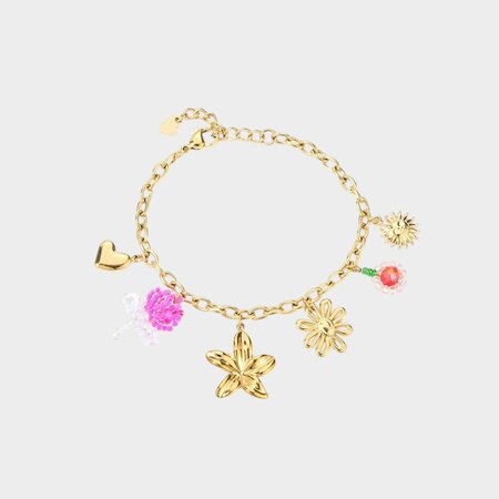 Armband bedel bloemen