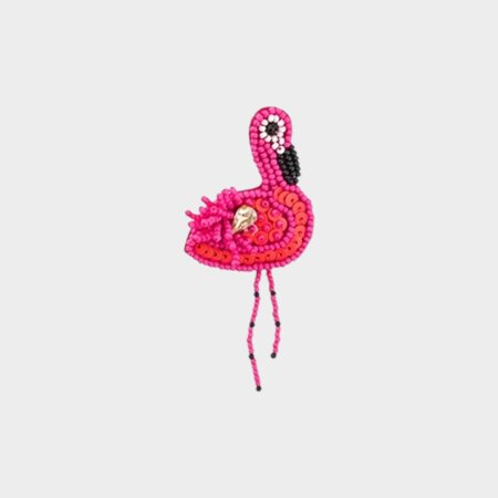 Broche fuchsia flamingo