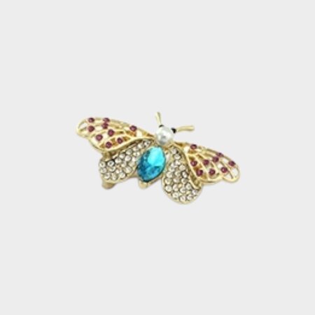 Broche vlinder blauw