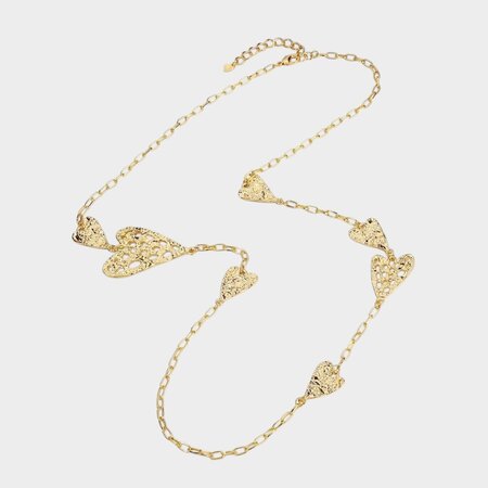 Ketting lang harten geborsteld