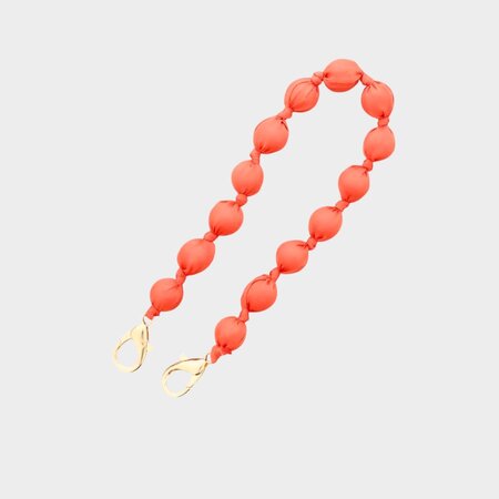 Telefoonkoord bal stof oranje