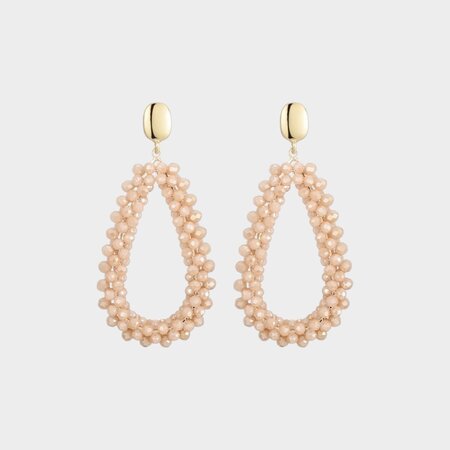 Oorbellen candy druppel nude