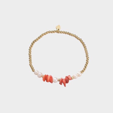 Armband beads parel koraal