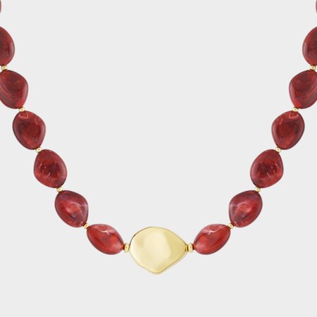 Ketting resin rood