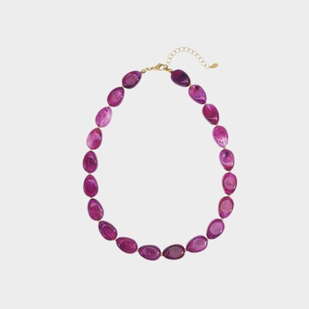 Ketting resin magenta