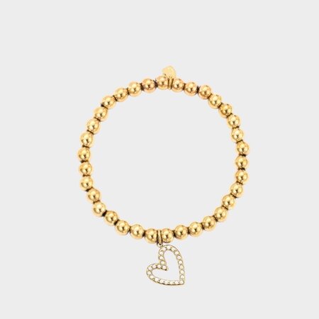 Armband bol hart parel