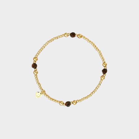 Armband bol crystal bordeaux