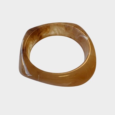 Armband bangle resin cognac