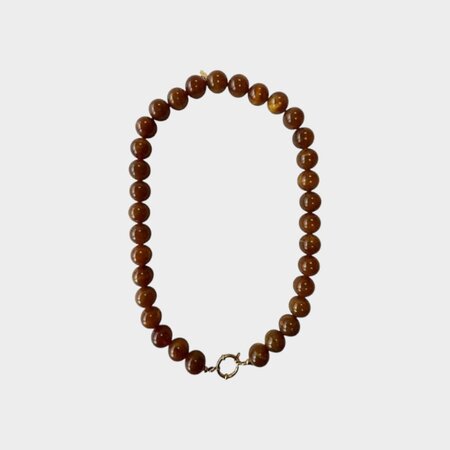 Ketting bol slot bruin