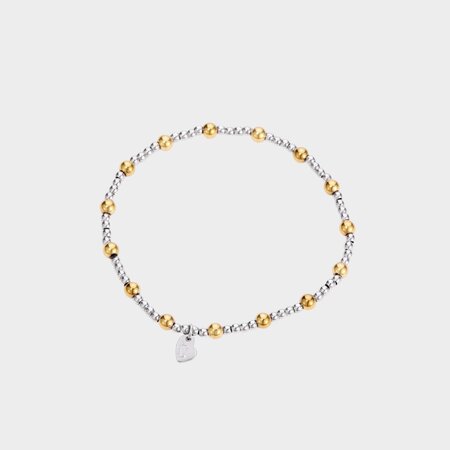 Armband bol zilver goud