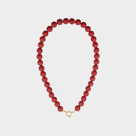 Ketting kraal slot rood