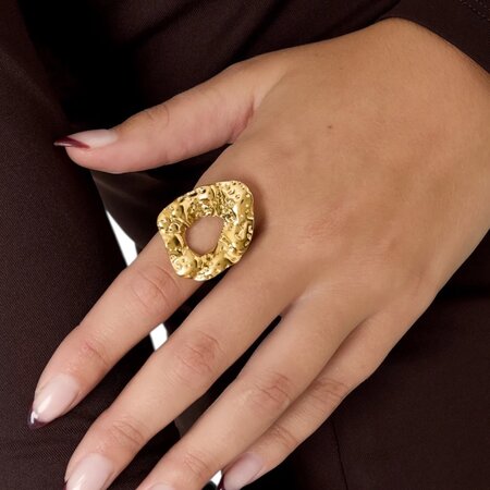 Ring ovaal geborsteld