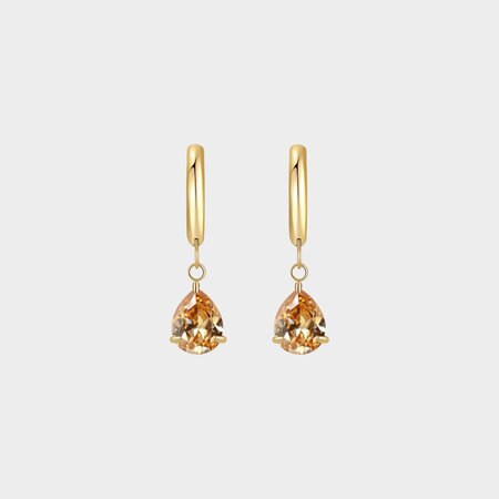 Oorbellen creool crystal terra