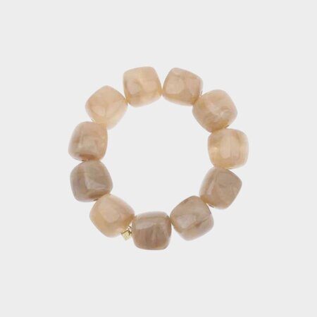 Armband resin square zand