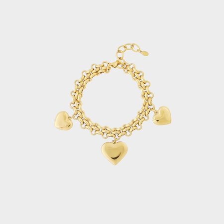 Armband schakel bedel hart