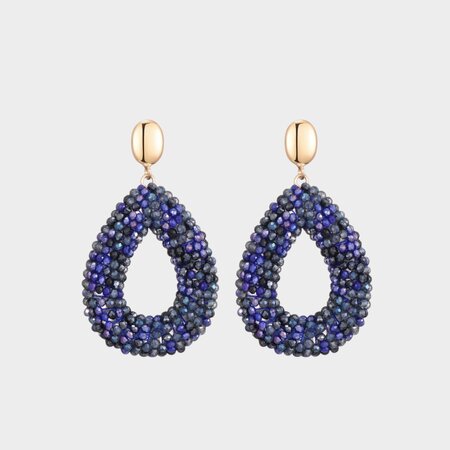 Oorbellen drop candy blauw
