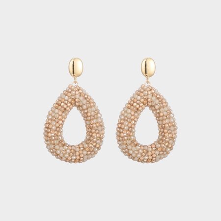 Oorbellen drop candy zand