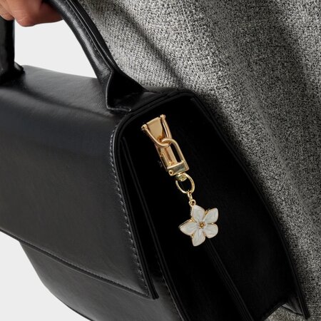 Tashanger bloem enamel roze