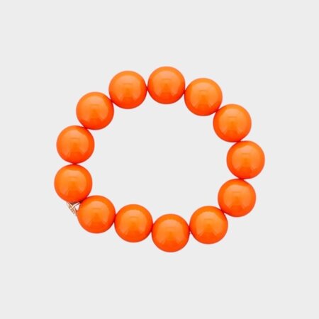 Armband bol kraal oranje