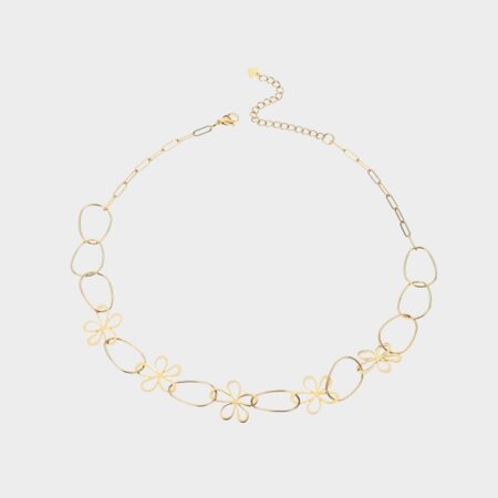 Ketting schakel staal bloem
