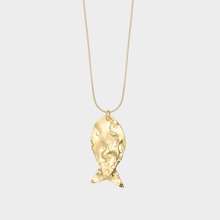 Ketting staal vis goud