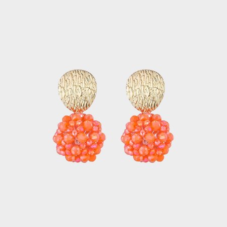 Oorbellen candy bol oranje