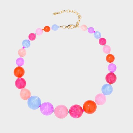 Ketting kraal bol multi