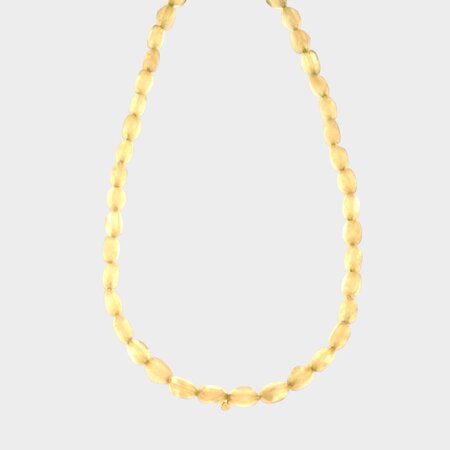 Ketting lang resin geel