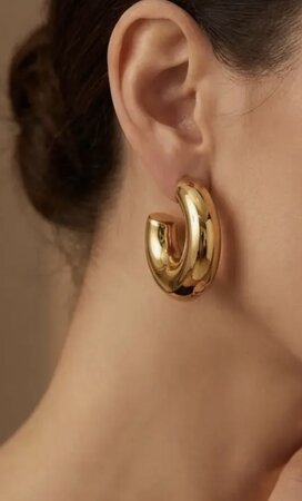 Oorbellen creool bold goud
