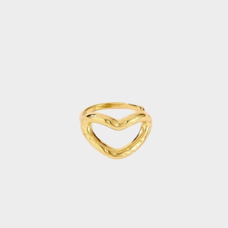 Ring ovaal open hart