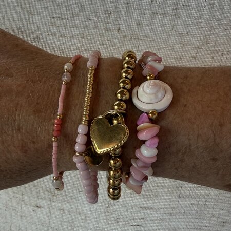 Armband rocaille lila