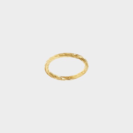 Ring twist goud 18