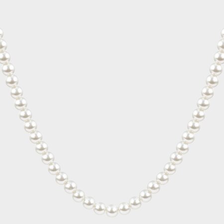 Ketting parels wit