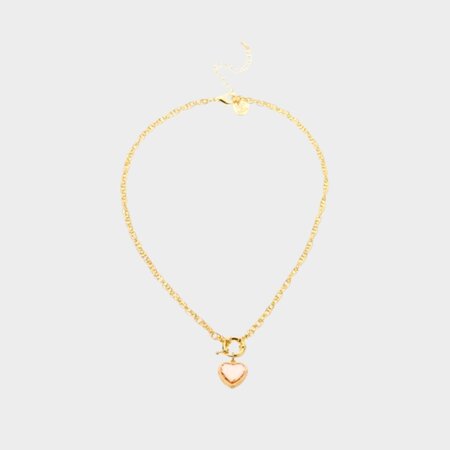 Ketting hart roze
