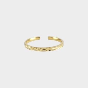 Ring goud vlecht