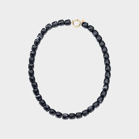 Ketting square resin zwart
